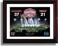16x20 Gallery Frame Alabama Championship Game Scorecard Print - 2009 BCS Champs picture