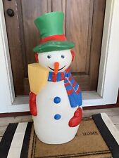 Vintage Lighted Snowman Blow Mold 41