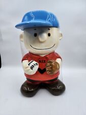 Vintage Peanuts Charlie Brown Baseball Ceramic Cookie Jar by Benjamin & Medwin picture