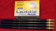 4 Each, Collectible Dixon Laddie 3304 Pencils, Large Black Lead ,Vintage Rare picture
