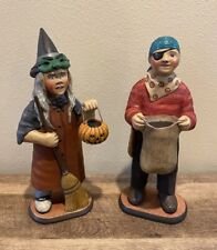 Dept 56 Our Town Collection By Leo Smith HALLOWEEN KIDS Boy & Girl 12.5” HTF picture