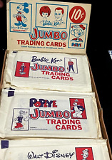 1962 Dynamic Toy Jumbo 24 Packs Barbie/Disney/Popeye Sealed Card Packs W/Box picture