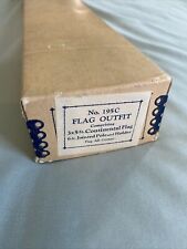 U.S. Flag Outfit No 195C Vintage 3x5 Flag 6 Ft Jointed Pole No Holder 50 State's picture