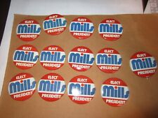 LOT OF 13 1972 Wilbur Mills For President Button Political Campaign Pin  1.5