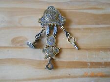 FANTASTIC CHATELAINE 17-18 CENTURY SILVER-BRASS picture