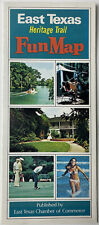 VINTAGE Heritage Trail East Texas Travel Brochure Guide 1970s Fun Map picture