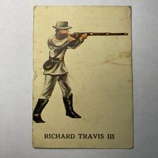 1960s MARX WARRIORS OF THE WORLD RICHARD TRAVIS III CONFEDERATE ARMY CARD picture