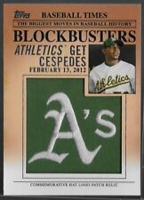 2012 Topps Update Blockbusters HAT LOGO PATCH - Pick Your Player -  picture
