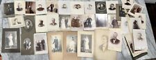 Antique Photos 4lbs Lot Of 65 Cabinet Cards + Large Format 1800s 1900s Minnesota picture