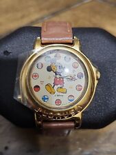Vtg. Retired 1990 Lorus Mickey Mouse Musical Watch - Dancing Seconds Hand picture