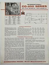 1956 INTERNATIONAL HARVESTER CO-200 SERIES Dealer Sales Brochure Specifications picture