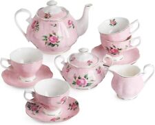 Tea cups (8oz), Tea Pot (38oz), Creamer and Sugar Set, Gift box, Tea Set, picture