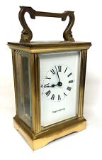 MAPPIN & WEBB Brass Carriage Clock Mantel Clock Timepiece with Key : Working picture