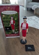 Hallmark Barbie Ornament Set BUSY GAL 2001 VTG 8th in Series Brunette Ponytail picture