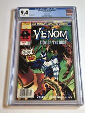 1997 VENOM: SIGN OF THE BOSS #1 WITH GHOST RIDER RARE NEWSSTAND VARIANT CGC 9.4 picture