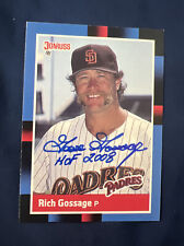 1988 Donruss RICH GOOSE GOSSAGE SIGNED CARD AUTOGRAPHED YANKEES picture