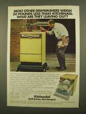 1975 KitchenAid Dishwasher Ad - 30 Pounds Less picture