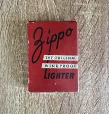 RARE Vintage Original Zippo Lighter Box Only c1947-1951 Red Box Genuine Zippo picture