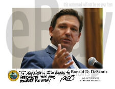 PERSONALIZED Florida Governor Ron DeSantis autographed 11x8.5 photo REPRINT picture