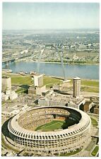 Busch Stadium Civil Center w/ Arch, St Louis MO - Vintage Chrome Postcard picture