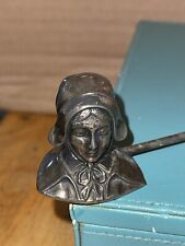 Vintage Colonial Woman Candle Snuffer Snuff Pewter ￼ picture