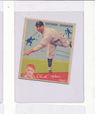 George Darrow  Philadelphia Phillies #87 1934 goudey ex trading card bm picture