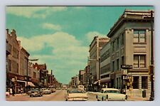 Racine WI-Wisconsin, Main Street, Advertisement, Antique, Vintage Postcard picture