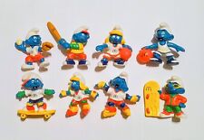 THE SMURFS SPORTS RUBBER FIGURINES SET PEYO MC DONALDS GERMANY COLLECTIBLES picture