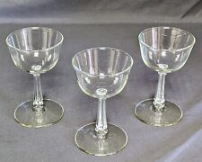 Set Of 3 Libbey Glass Co #3002 Liquor Cocktail Glasses LNC JL picture
