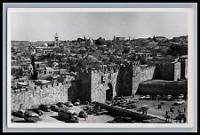 DAMASCUS GATE Vintage RPPC Photo Postcard c1950s Photo Leon Jerusalem picture