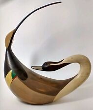 Big Sky Carvers Wood Duck Decoy; Hindley Collection Rare Curved Tail Duck 16