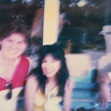 Vintage Polaroid Photo Surreal Blurry Man Woman Affectionate Found Art Snapshot  picture