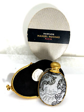 Very Rare  Net covered VTG perfume bottle w/purse & box.  Femme by Rochas. 1944 picture