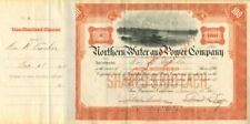 Wm. H. Crocker - Northern Water and Power Co. - Stock Certificate - Autographed  picture