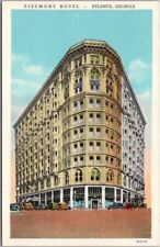 c1930s ATLANTA, Georgia Postcard PIEDMONT HOTEL Street View / Curteich Unused picture