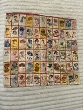 1909 Lot Sewn Sheet Of Old Mill Baseball And Actress Tobacco Silks picture