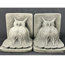 WITT 1973 Signed Fat Owl Vintage Bookends UNIQUE & RARE FIND  SET of 2  picture