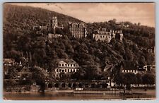 FAMOUS HEIDELBERG CASTLE KNOWN MOST ROMANTIC CASTLE OF GERMANY C.1900 VINTAGE PC picture