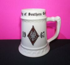 Vintage USC 1967 Collegiate large Beer Stein, University of Southern California picture
