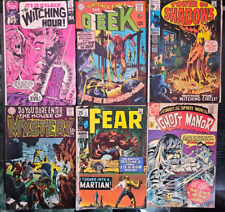Vintage HORROR DC/Marvel Bronze Comic Lot Of 6, House of Mystery, Witching Hour picture