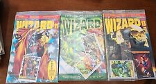 Wizard Magazine Lot Of 3.  Excellent Condition, Still Bagged And With Cards picture