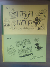 kitz katz kartoonz 1981 # 1 and #2 Bob Laughlin picture