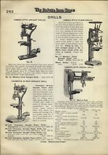 1922 PAPER AD 3 PG Canedy-Otto Upright Radial Drill Champion Post Hand Power picture