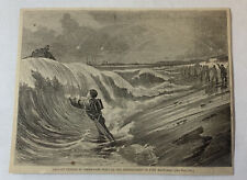 1861 magazine engraving~GALLANT EXPLOIT OF AID-DE-CAMP FISKE Fort Hatteras picture