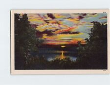 Postcard Ocean Sunset Scene picture