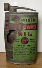 Vintage Wakefield Everyman oil tin for display Inc cap/spout Packaging picture