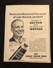1950’s Lifebuoy Shaving Cream Magazine Print Ad picture