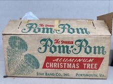 Vintage 4' Sparkler Pom,Pom Christmas Tree Complete picture