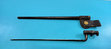 Fine Original U.S. Cadet Rifle Model 1873 Bayonet + Scabbard & Frog Trapdoor V79 picture