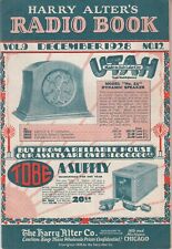 RARE 1928 HARRY ALTER'S RADIO BOOK CATALOG - ANTIQUE RADIOS , TUBES - 57 PAGES picture